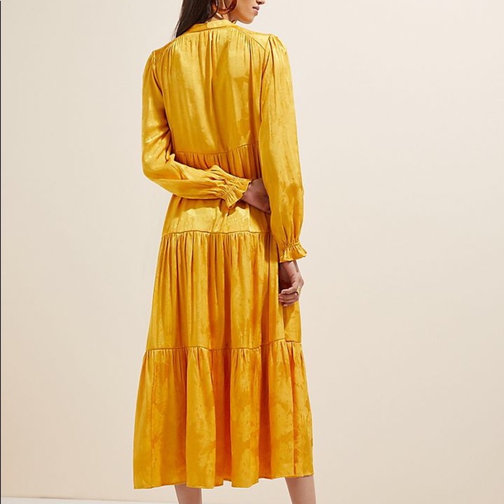 NWT Maeve by Anthropologie Pink Tiered Maxi Dress - Picture 5 of 17